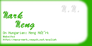 mark meng business card